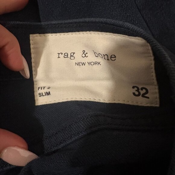Worn Once - Rag & Bone Men's Fit 2 Bayview Slim Jeans - Size 32 - Picture 8 of 9